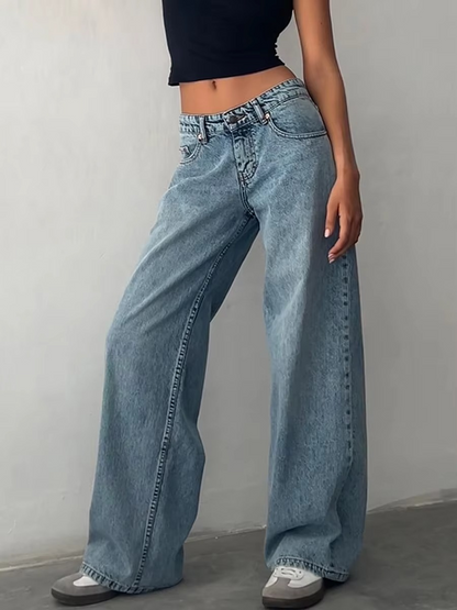 Jean Baggy Taille Basse Y2K – Look Vintage & Streetwear